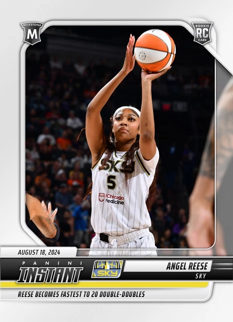 2024 Panini Instant WNBA #164 Caitlin Clark & Angel Reese Rookie Card – All-Star Game