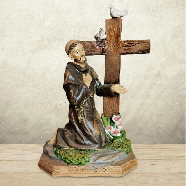 STATUE RELIGIEUSE DEBOUT, Figurine De Collection Pour Cour, Bureau