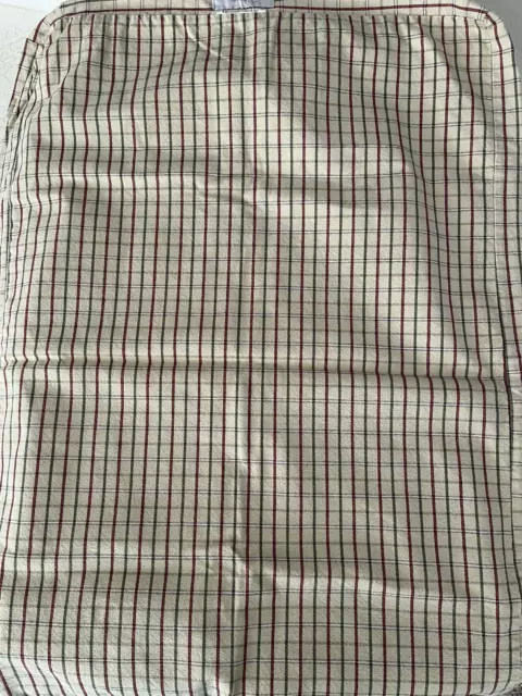 Orvis Medium 24 x 36 Plaid Platform Dog Bed Cover Tan Green Red