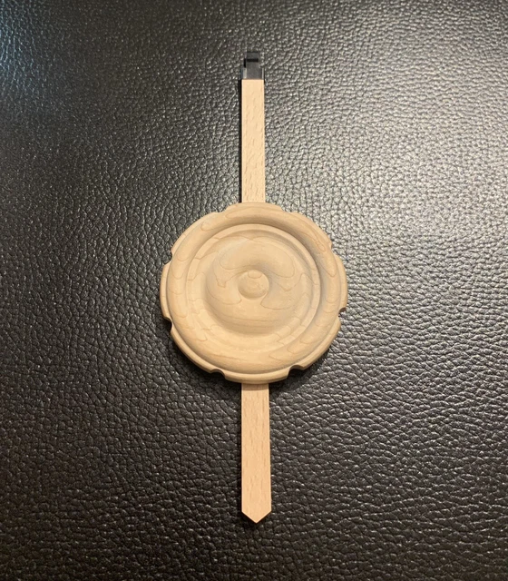 ANTIQUE RAILROAD CUCKOO Clock Replacement Bulleye Pendulum Perfect