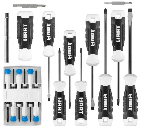 20PIECE HART Screwdriver Set With Comfort Grip 32.95 PicClick