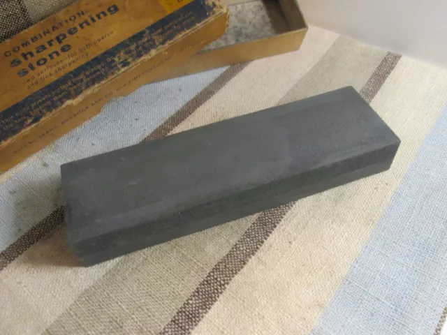 Vintage SEARS Craftsman Combination Sharpening Stone 64402 (1X2X7) Original Box 3