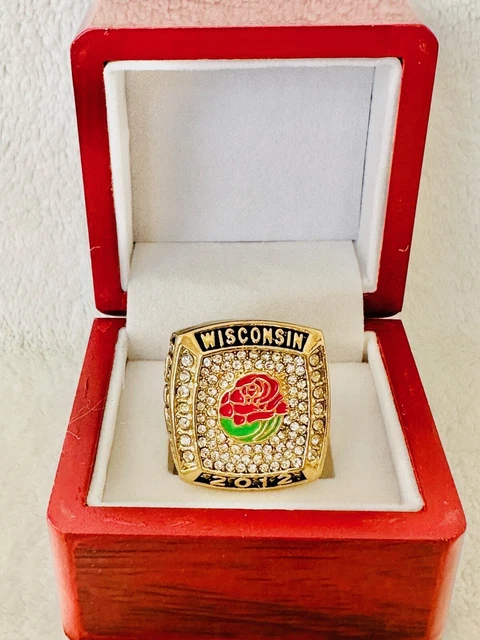 2012 Wisconsin Rose Bowl Ring W Box, US SHIP,