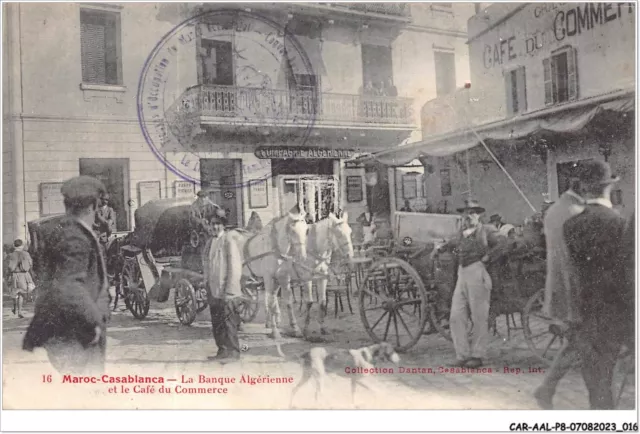 CAR-AALP8-MAROC-0669 - Maroc-Casablanca - La Banque Algérienne et le Café du