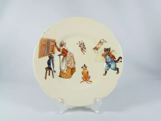 Antique Art Deco Royal Doulton Nursery Rhymes Side Plate Cat & Fiddle D5187 Dish