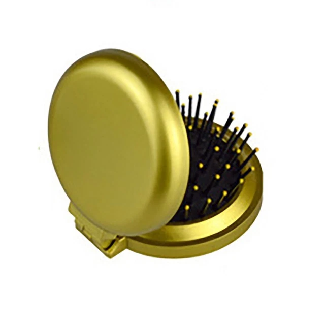 2PCS Travel Size Small Folding Hair Brush 7colors Scalp Massager  Women Girls