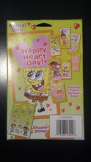 NICKELODEON VALENTINES DAY Cards Kids TV Cartoon Stickers Rugrats ...