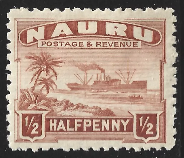 Nauru, Scott #17a, 1/2p Freighter, MH