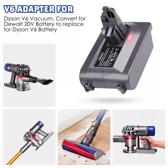 3-in-1 Adapter for Makita LXT Battery Convert to Dyson V6/V7/V8 Series Battery