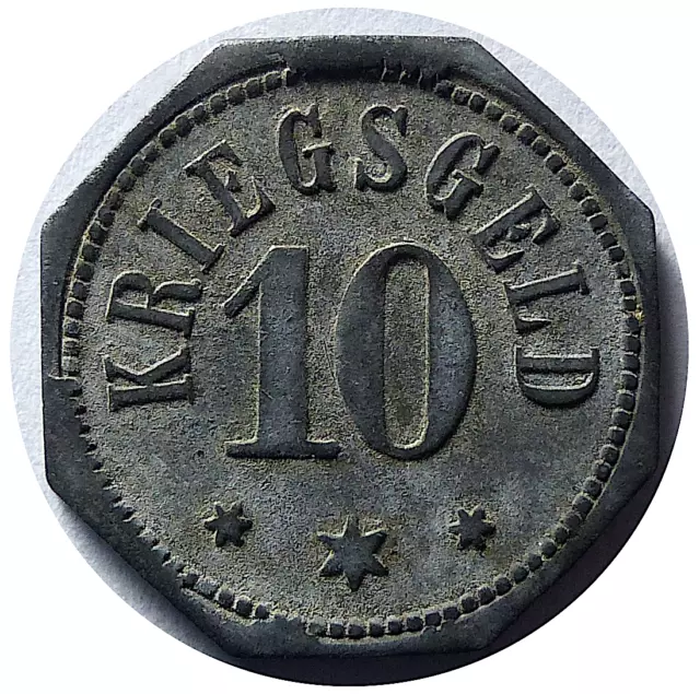 ALLEMAGNE Kriegsgeld 10 Pfennig 1917