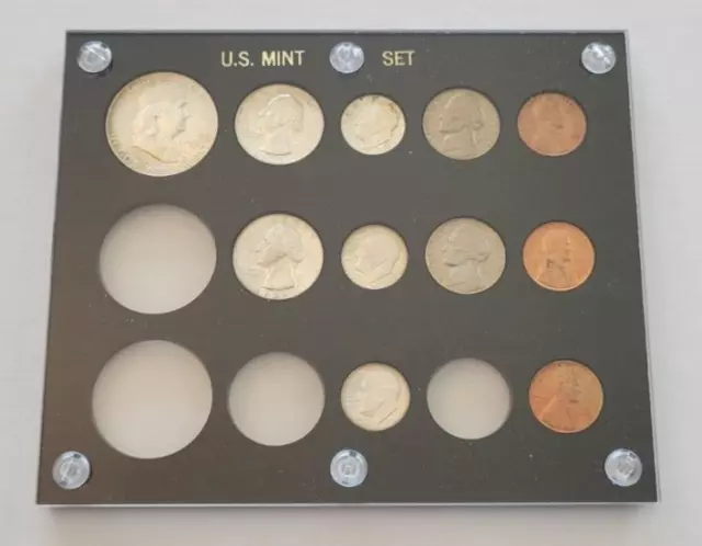 1955 P,D&S U.s. Coins Uncirculated Silver Mint Set!