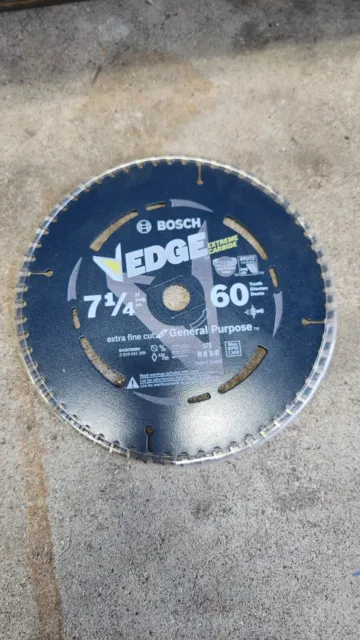 Bosch Edge Extreme Carbide 7-1/4” Saw Blade 60 Teeth Fine Cut For Ferrous Metal