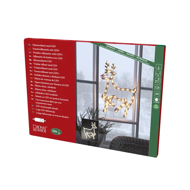 Farol LED De Agua Konstsmide - Luz Blanca Cálida, Temporizador 5h, Decoración Navideña
