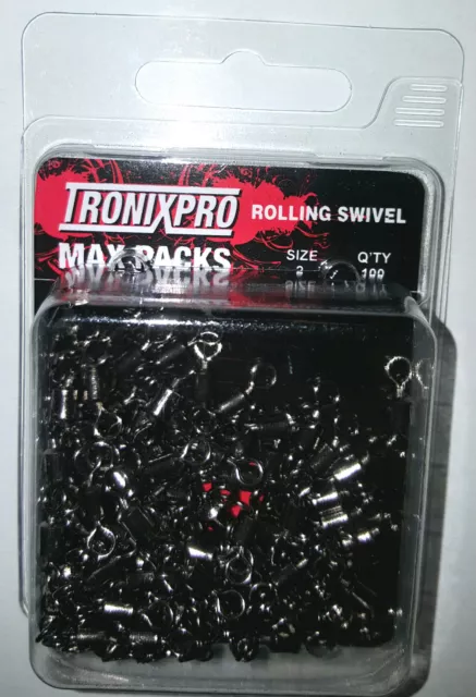 Tronix Pro Max Pack Rolling Swivels Size 2  -  (100 Pack) - MP21