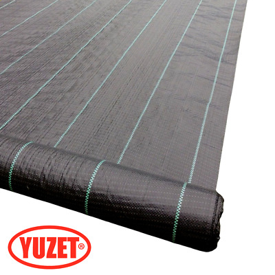 Yuzet 1m Wide heavy Duty Weed Control Fabric Ground Cover Membrane Driveway 2