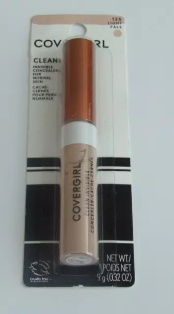 Covergirl Clean Invisible Concealer for Normal Skin #125 Light Pale New & Sealed