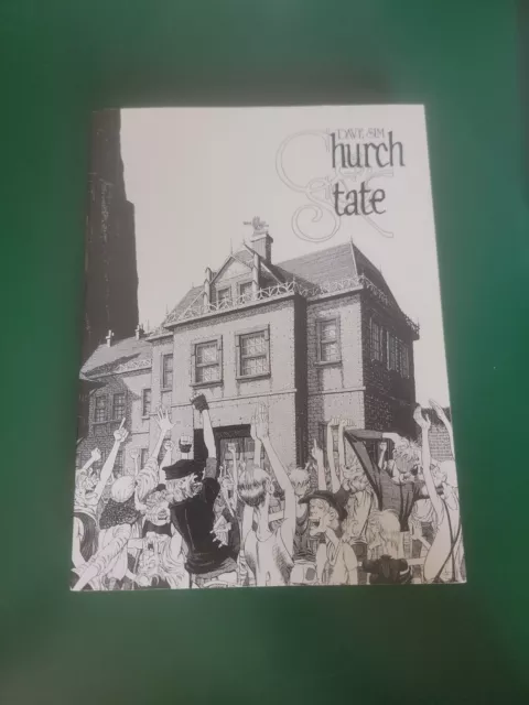 CEREBUS  Book 3 CHURCH AND STATE Vol. 1 Dave Sim TPB 1st Print, SIGNED!