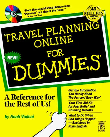 TRAVEL PLANNING ONLINE FOR DUMMIES By Noah Vadnai *Excellent Condition*
