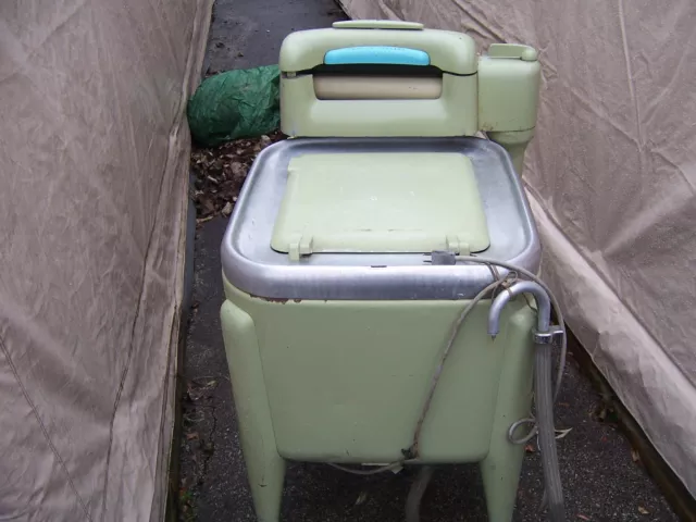 Maytag E2Ls Very Rare Green Vintage Wringer Washer Washing Machine