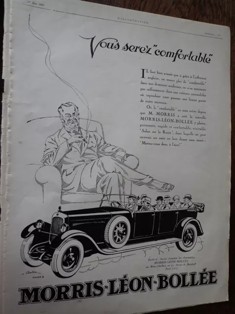MORRIS LEON BOLLEE by COULON + BURBERRYS Paper Advertising ILLUSTRATION 1926