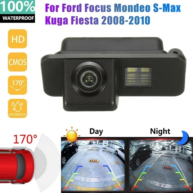 Caméra De Recul Attisfiera Pour Ford Mondeo Focus Kuga S-Max - Aide Au Stationnement Avec Éclairage Plaque