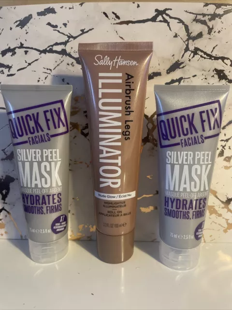 Beauty Makeup Skincare Bundle Sally Hansen Glow Tan Highlighter Mask Anti-ageing