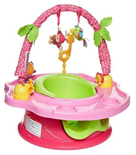 Summer Deluxe SuperSeat, Island Giggles, Fun Baby Seat for Sitting Up,