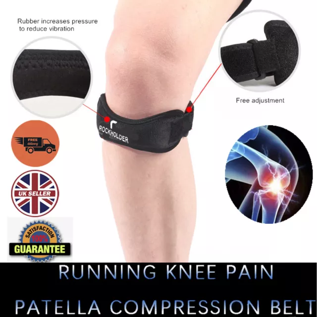 Patella Knee Support Strap Adjustable Tendonitis Wrap Band Brace Running NHS UK