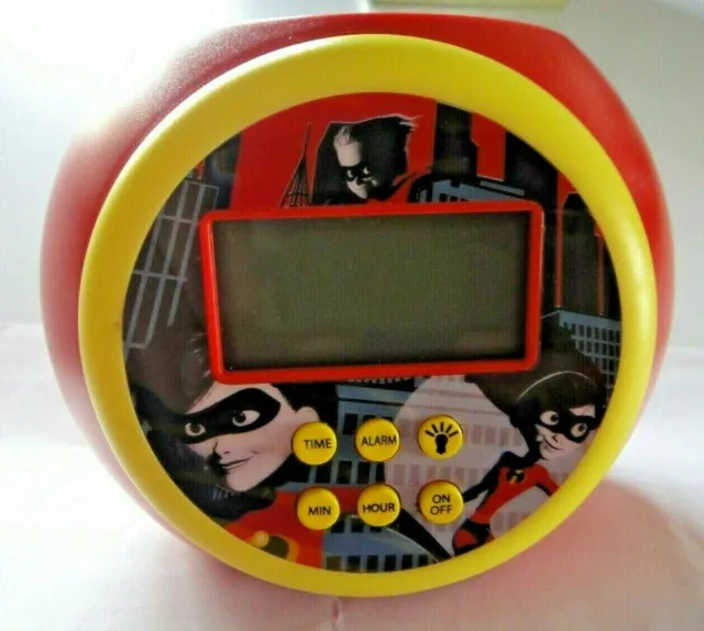 Incredibles 2 Projection Color Changing Alarm Clock Light Projects Stars