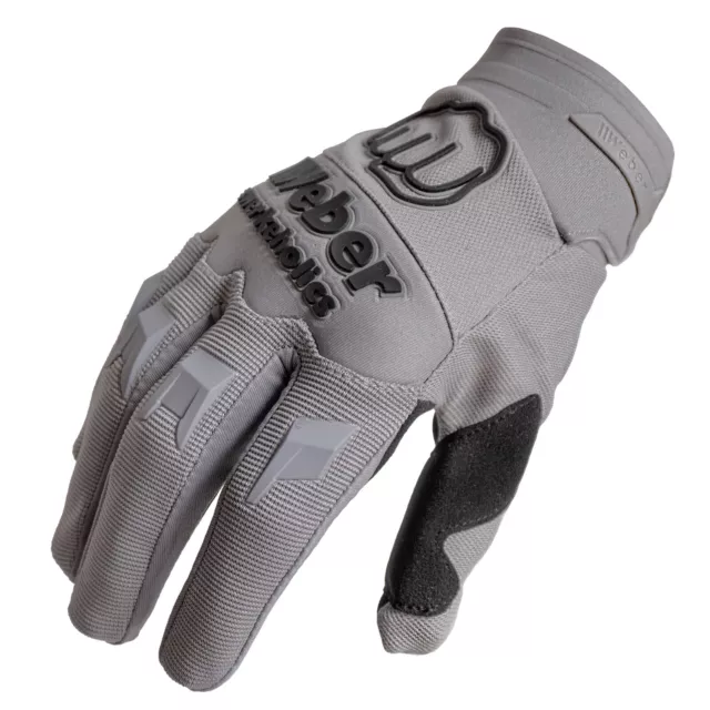 Weber #Werkeholics Handschuhe grau Motocross Enduro MTB Motorradhandschuhe