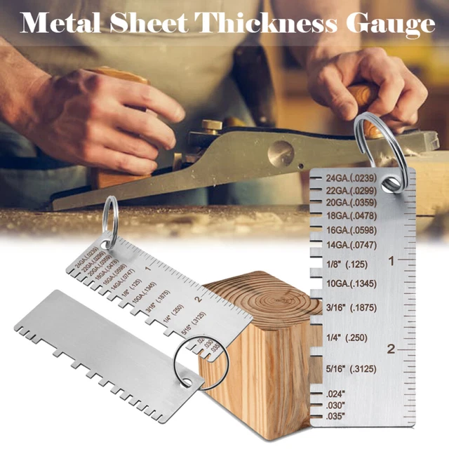 SHEET METAL GAUGE Thickness Gage Measuring Tool Wire Gauge Stainless