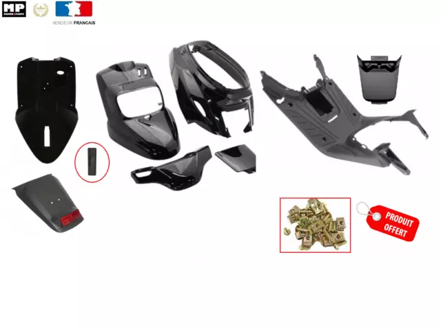 Kit carenage Habillage 9  coques Complet + Vis  MBK BOOSTER Spirit Aprè 2004 ->