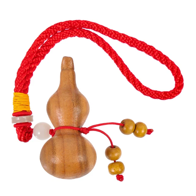 Mini adorno de calabaza natural de oficina de madera de cinco vías Charm