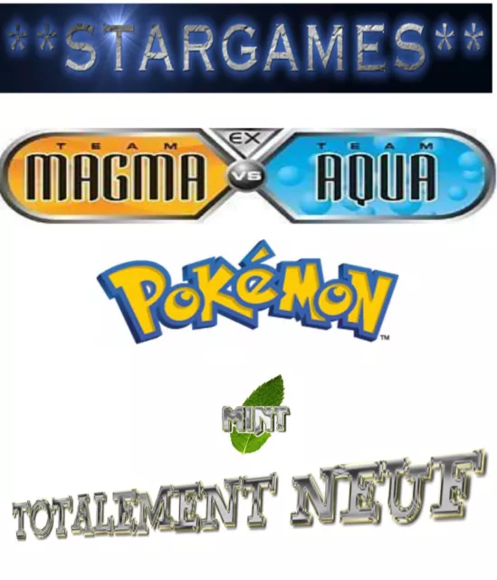 NEW POKEMON EX MAGMA VS AQUA CHOICE (◕ ) FRENCH UNCO and/or REVERSE MINT