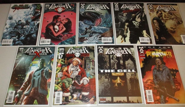 Punisher One-Shots (Lot x 9) Red X-Mas Max Bloody Variant, Cell, End, Tyger++