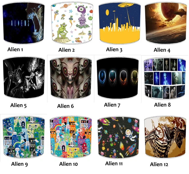 ALIENS EXTRA TERRESTRES Abat Jour Pour Ceiling Lampe Pendentif Table ...