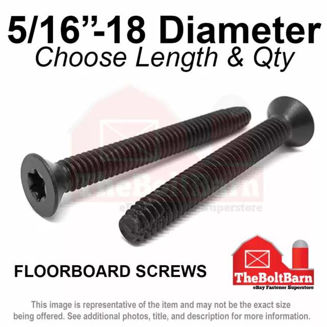 5/16"-18 Trailer Floorboard Type F Deck Tapping Screws T40 (Pick Length & Qty)