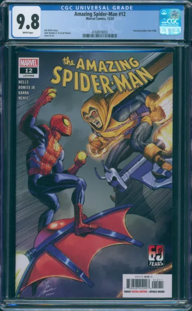 Amazing Spider-Man #12 CGC 9.8 John Romita Jr Cover A Marvel 2022 Hobgoblin