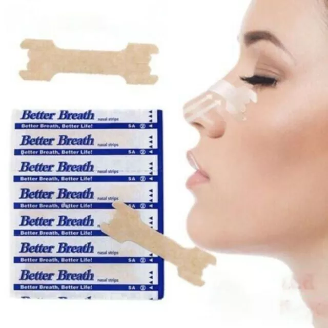Tape Anti-Snoring Better Breath Nasal Strips Nose Breathing Patch Stop Snore