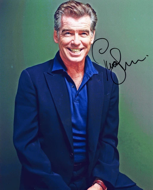 A fantastic 10x8 Autographed Photo of Pierce Brosnan & CoA