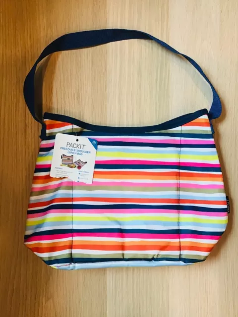 Packit Freezable Shoulder Lunch Bag - Rainbow *Brand New* nwt
