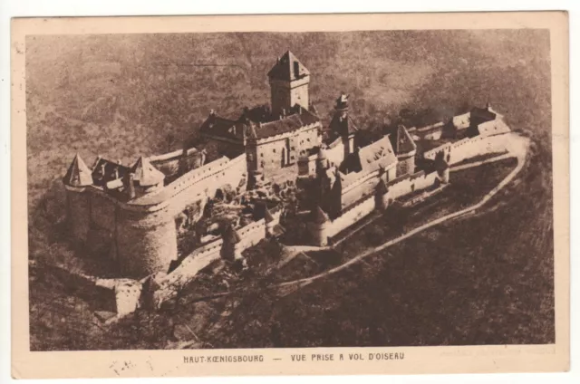 Cpa 67 (Timbre Pasteur) - Haut-Koenigsbourg - Le Château (Bas-Rhin) - Écrite