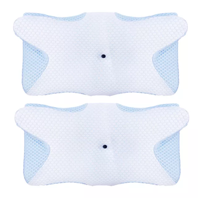2 Packs Memory Foam Neck Support Cooling Pillow for Side Back Stomach Sleepers