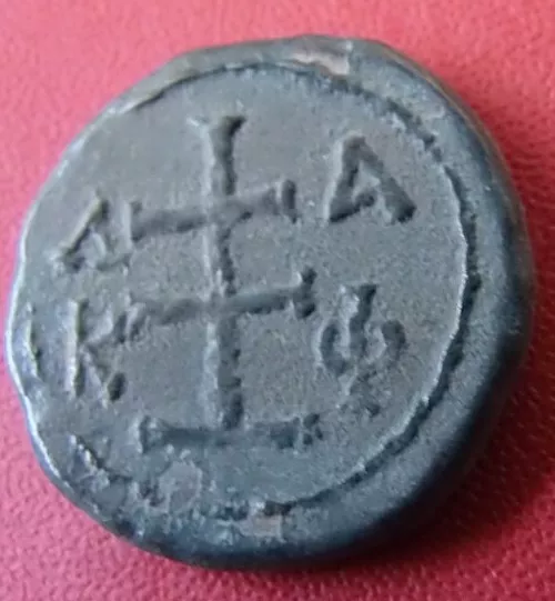 D40-Byzantine ALEXIUS I COMNENUS 1081-1118 Half Tetarteron Uncertain mint 2