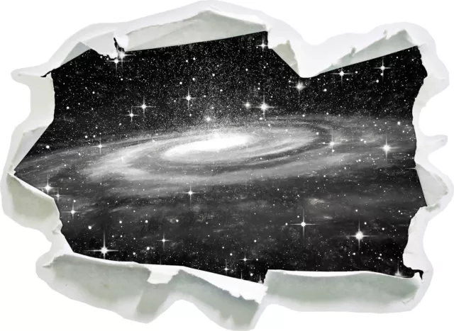 Spiralgalaxie en el Espacio Arte Carbón Efecto - 3D-Look Papel Pegatina Pared