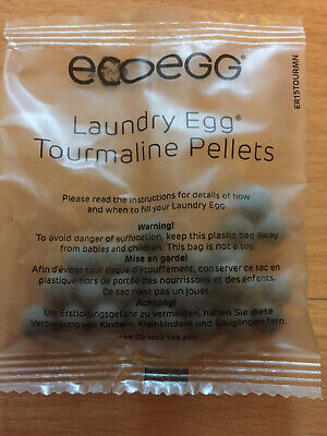 Un paquete de gránulos de turmalina EcoEgg