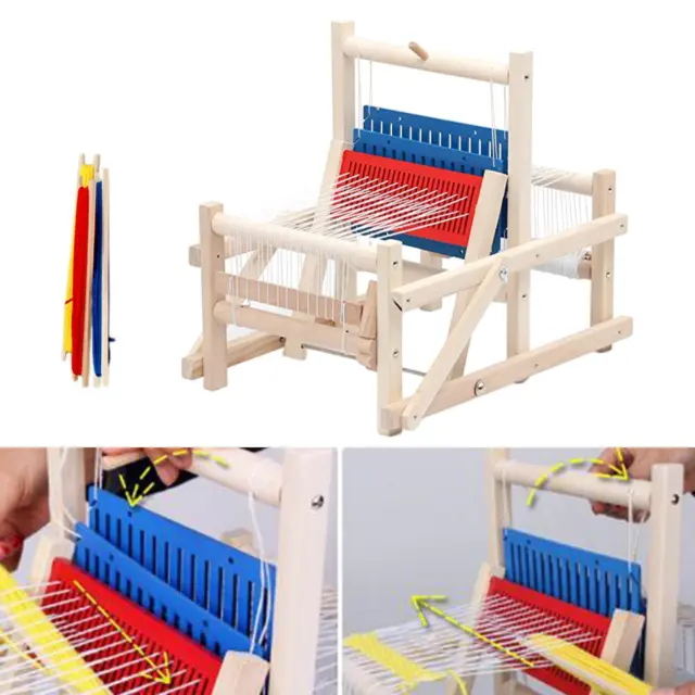 Máquina de telar de madera para niños juguetes artesanales juguetes de rompecabezas