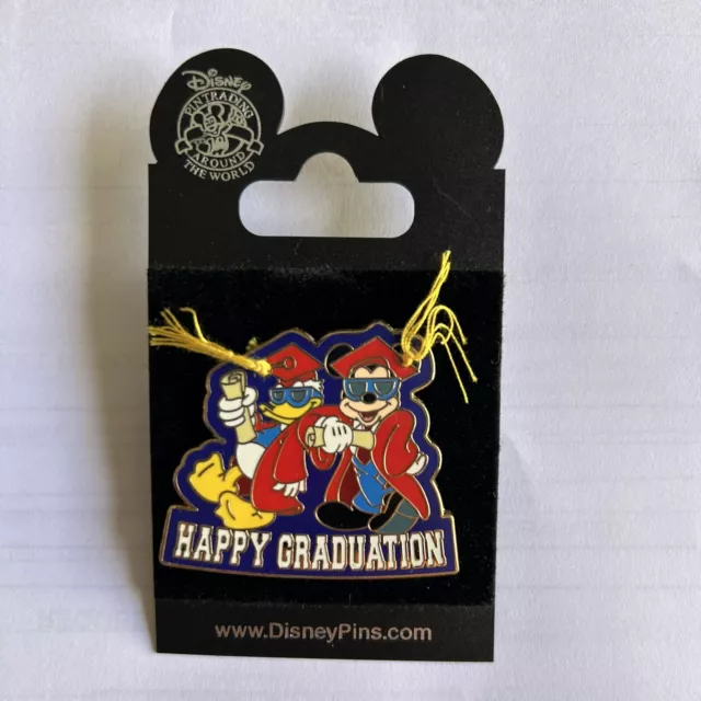 Brand New Disney Pin Happy Graduation Mickey and Donald Duck 2008 PP61393