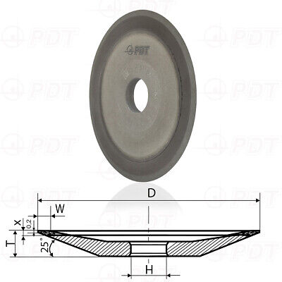 ASD NORTON Meule Diamant 6A2 Pour Nachschärfen 125x10x2 MM ASD107 R50 B99 