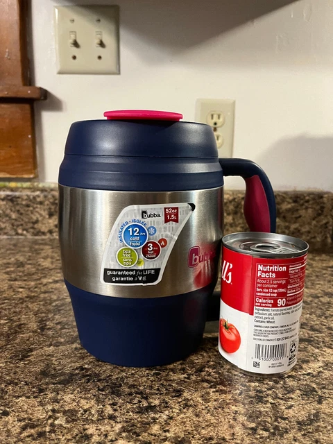 Bubba Keg 52 oz Insulated Travel Mug Navy Blue & Pink with Bottle Opener